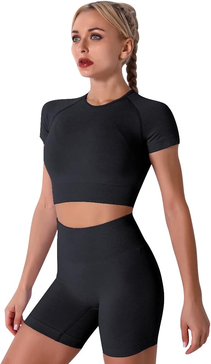 Women’s 3-Piece Seamless Yoga Outfits - Stylish Activewear