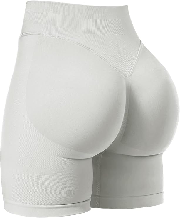 LAGO BODY Women’s Scrunch Butt Lifting Gym Shorts – Seamless Impact Biker Shorts