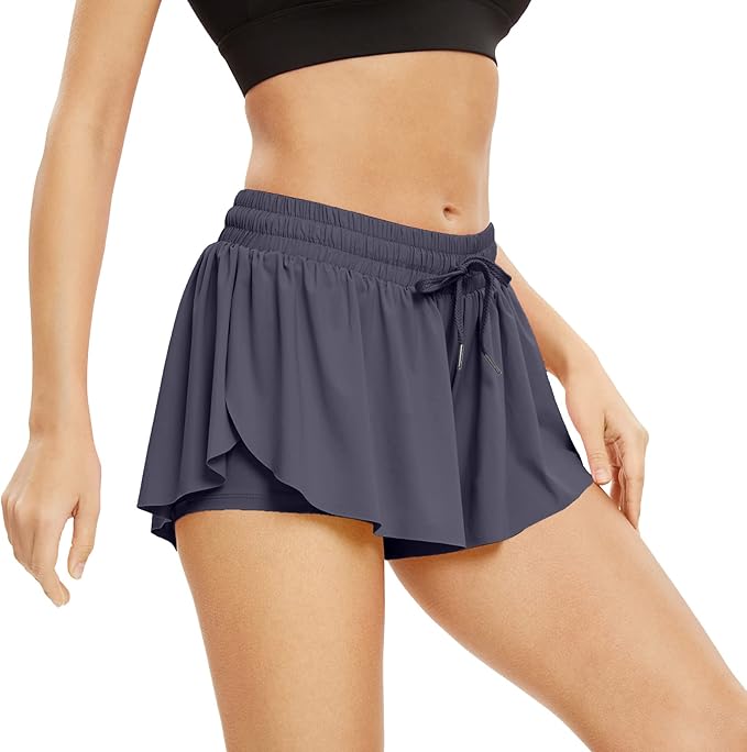 Lagobody Athletic Shorts for Women – 2-in-1 Skirt and Skort