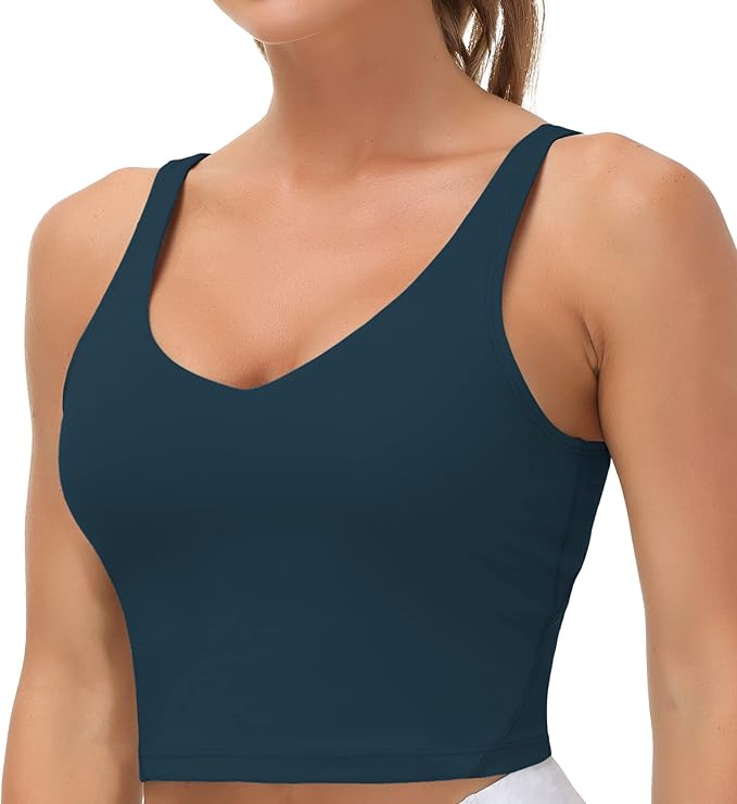 Butterluxe Built-in Shelf Bra, Padded - Racerback Athletic Spandex