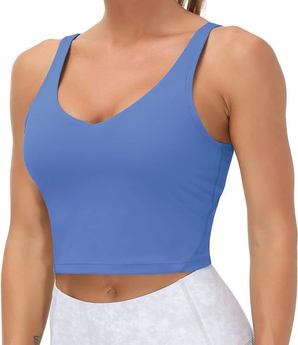 Butterluxe Built-in Shelf Bra, Padded - Racerback Athletic Spandex