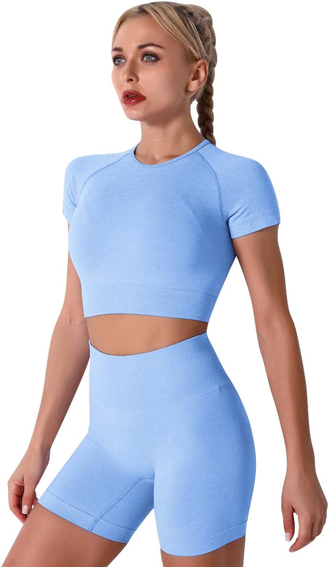 Women’s 3-Piece Seamless Yoga Outfits - Stylish Activewear