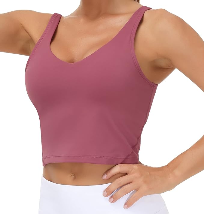 Butterluxe Built-in Shelf Bra, Padded - Racerback Athletic Spandex