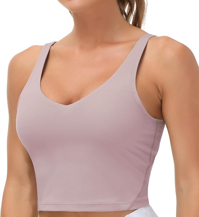 Butterluxe Built-in Shelf Bra, Padded - Racerback Athletic Spandex