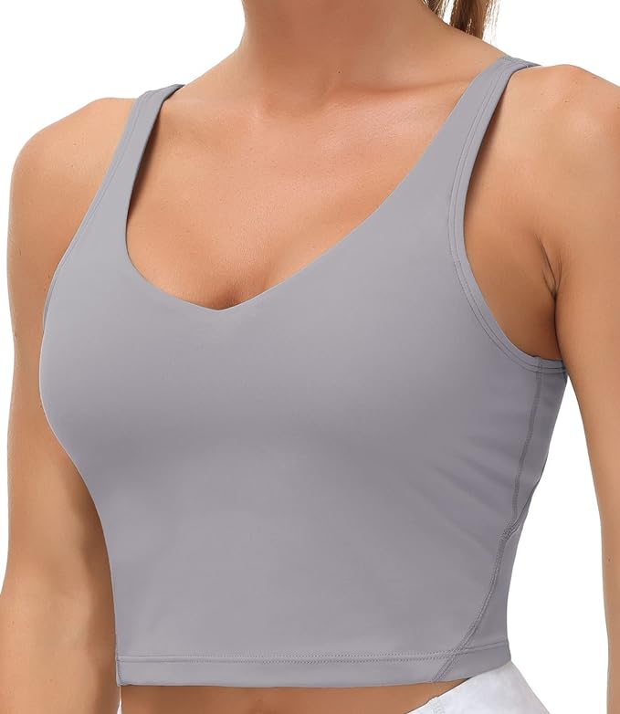 Butterluxe Built-in Shelf Bra, Padded - Racerback Athletic Spandex