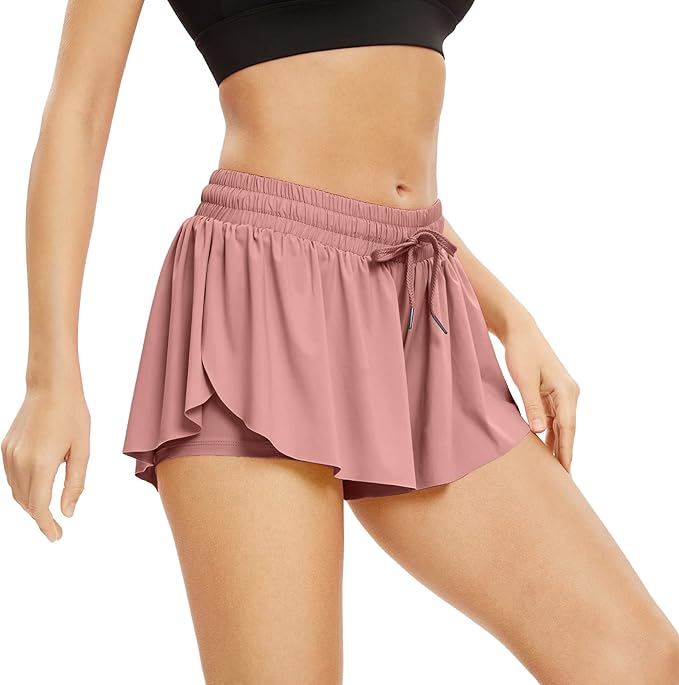 Lagobody Athletic Shorts for Women – 2-in-1 Skirt and Skort