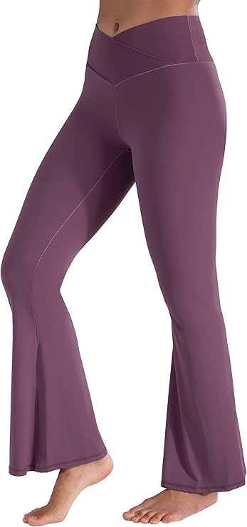 Lagobody VibeFit Flare Leggings – High-Waisted Crossover Yoga Pants