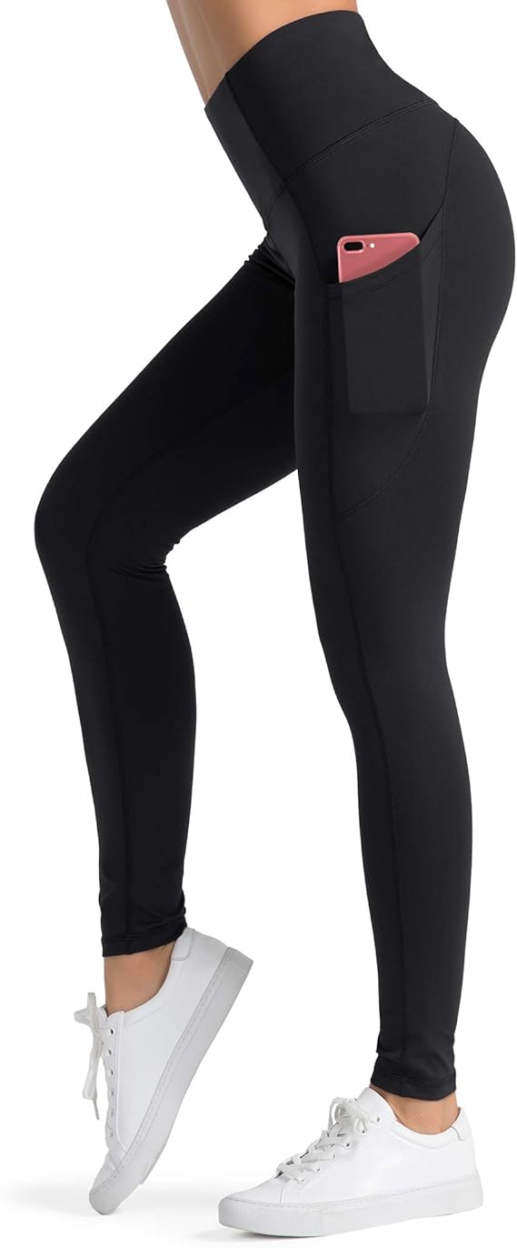 Lagobody UltraStretch High-Waist Tummy Control Leggings with Pockets