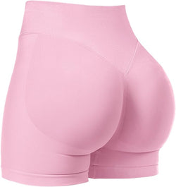 LAGO BODY Women’s Workout Impact Shorts - Scrunch Butt Lifting Seamless Gym Shorts