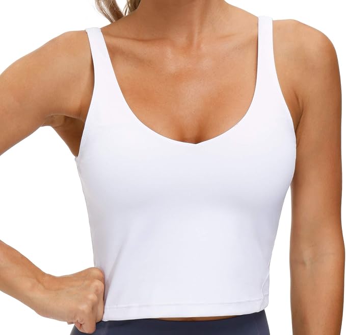 Butterluxe Built-in Shelf Bra, Padded - Racerback Athletic Spandex