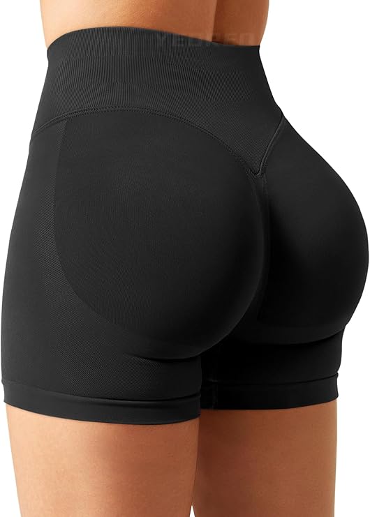 Seamless Gym Shorts - Hidden Scrunch Butt Lifting Design