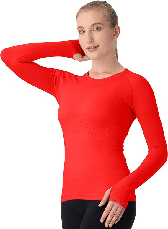 MathCat Seamless Workout Shirts for Women