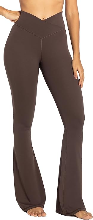 Lagobody VibeFit Flare Leggings – High-Waisted Crossover Yoga Pants