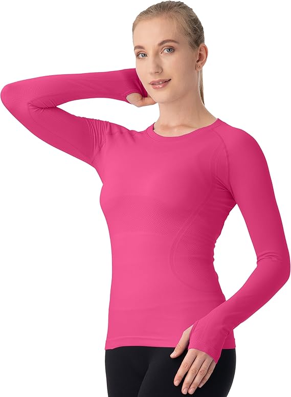 MathCat Seamless Workout Shirts for Women