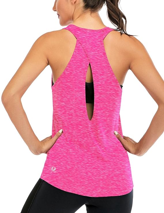 ICTIVE Women's Cross Backless Workout Tank Tops