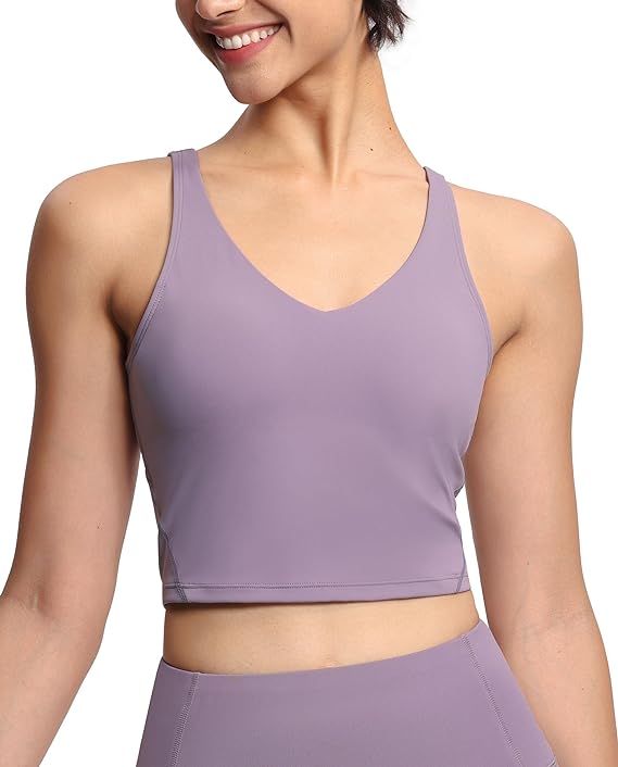 Butterluxe Built-in Shelf Bra, Padded - Racerback Athletic Spandex